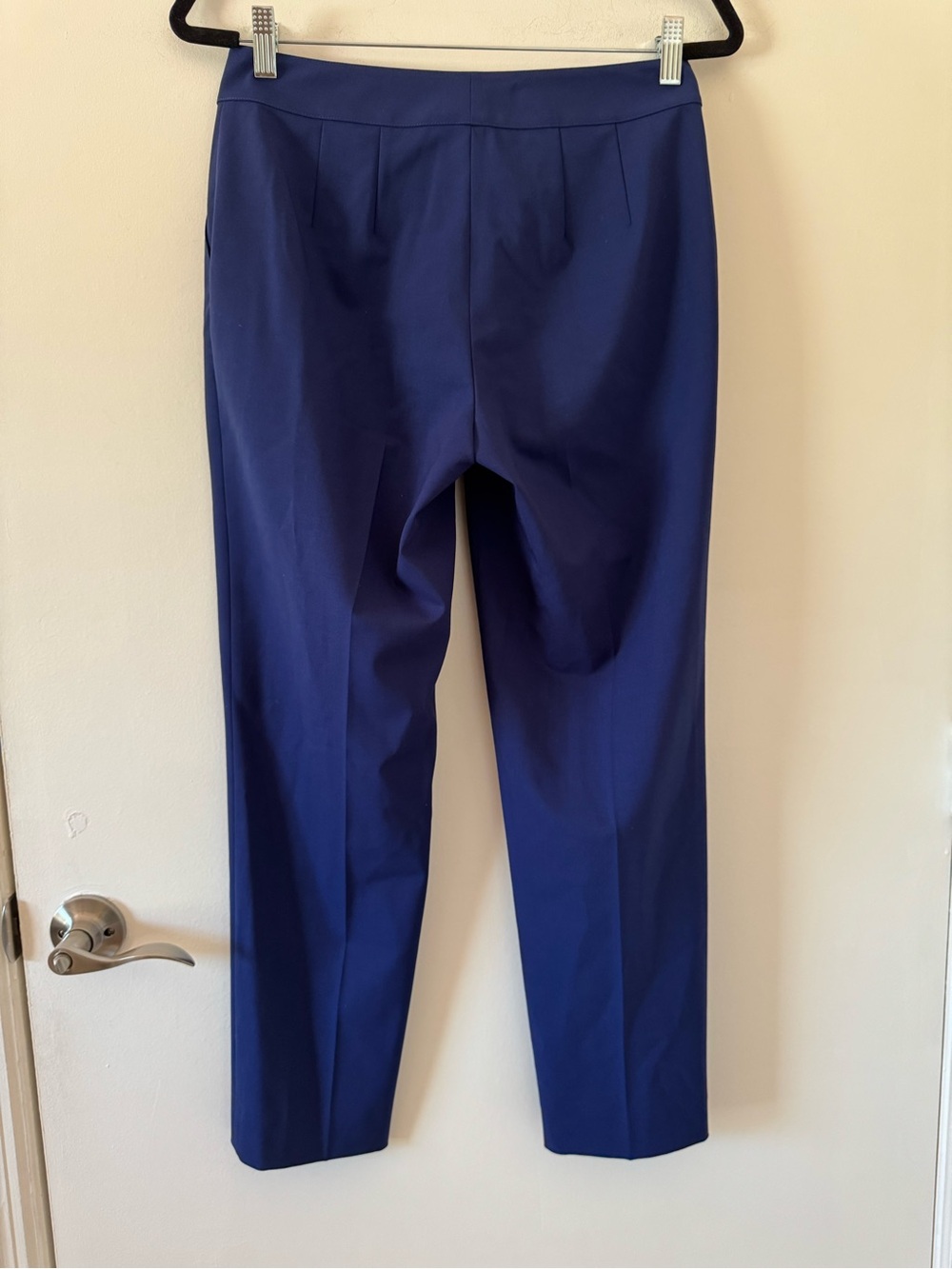St. John Royal Blue Straight Leg Wool Blend Pants Womens Sz 4 - Picture 2 of 12